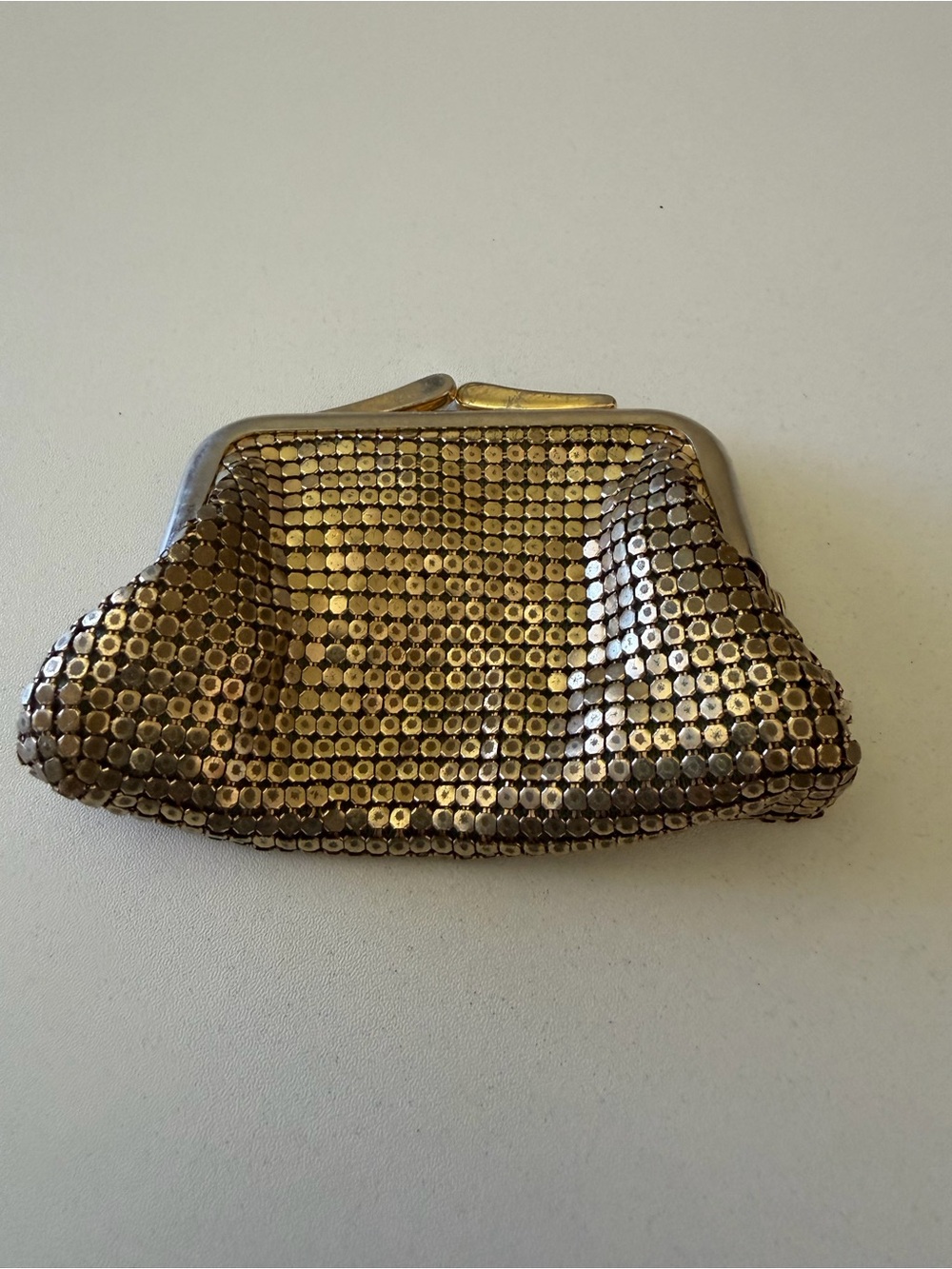 Vintage Whiting And Davis Gold Mesh Coin Purse